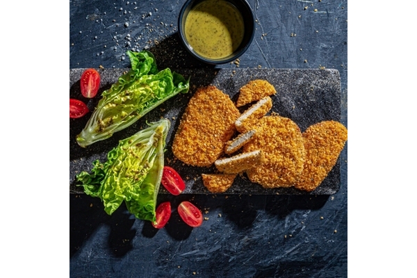 Plant-based chicken schnitzel